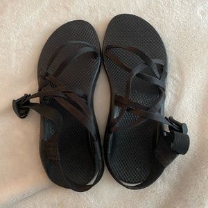 Black cross cross chacos size 10